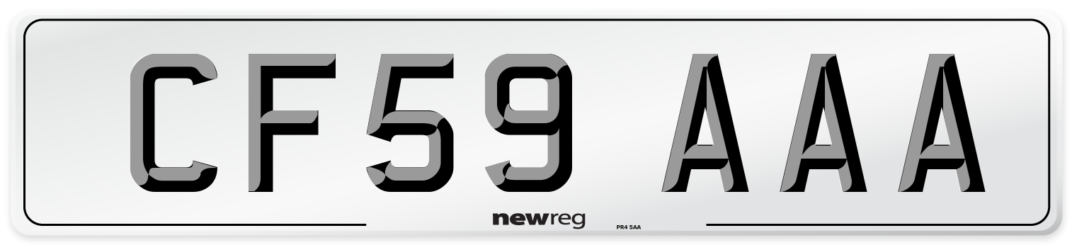 CF59 AAA Number Plate from New Reg